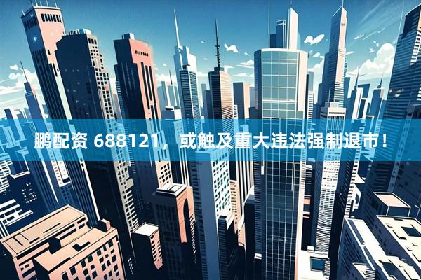 鹏配资 688121，或触及重大违法强制退市！